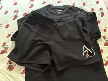 Jordan AJ 티셔츠 XL 하프 팬츠 L 셋업 블랙
