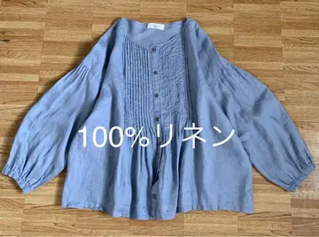 tukuroi by sunvalley 린넨 100% 개더 블라우스