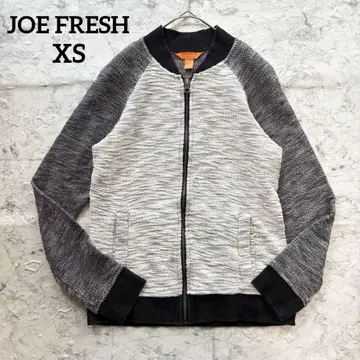JOE FRESH 지퍼 업 블루종 독특한 디자인 그레이 세련된