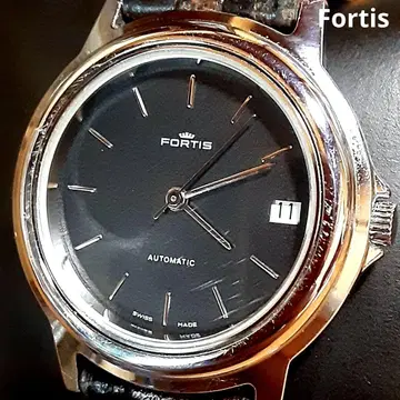 Fortis 데이트 오토매틱 시계 다크 그레이 다이얼 작동품