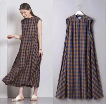 UNITED ARROWS 깅엄 체크 원피스