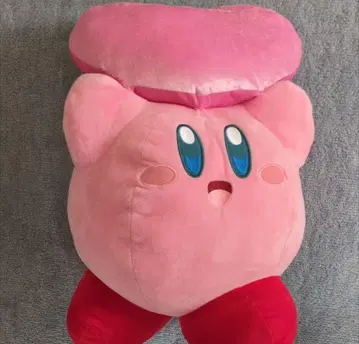 커비 봉제 인형 빅 하트 모자 포함 택 없음