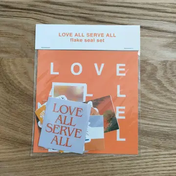 후지이 카제 LOVE ALL SERVE ALL 조각 씰