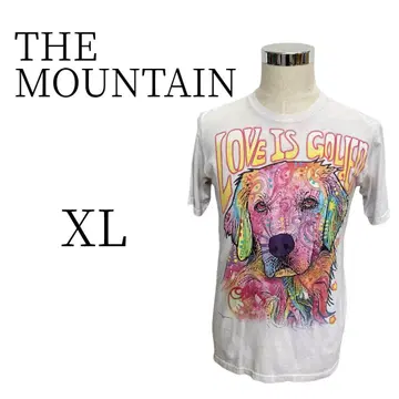 THE MOUNTAIN 더 마운틴 화이트 반팔 T셔츠 상의 XL