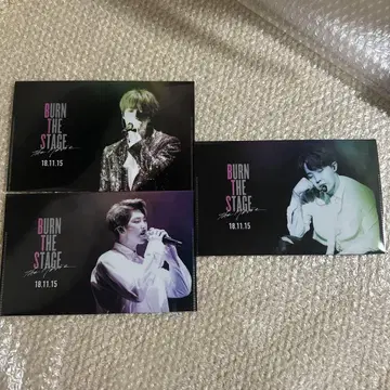 BTS BURN THE STAGE 클리어 파일 3장 세트 미사용 새상품