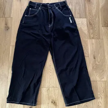 XLARGE 블랙 와이드 팬츠 32인치