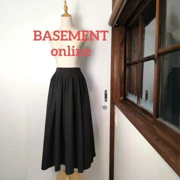 BASEMENT online 발수 턱 플레어 스커트 SP