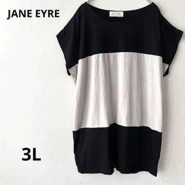 JANE EYRE 반팔 티셔츠 바이컬러 티셔츠 빅 사이즈 캐주얼