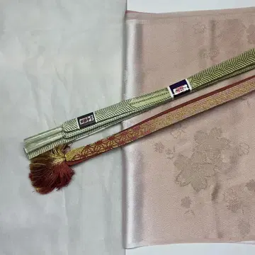 오비 장식 천 벚꽃 실크 터치