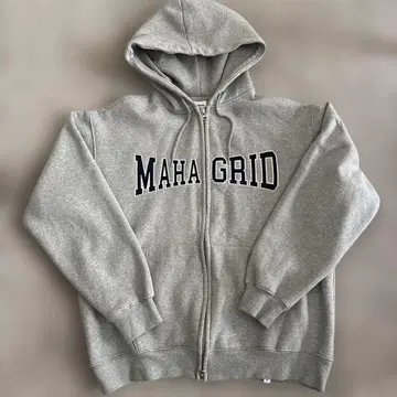 maha grid 그레이 후드티 L 사이즈