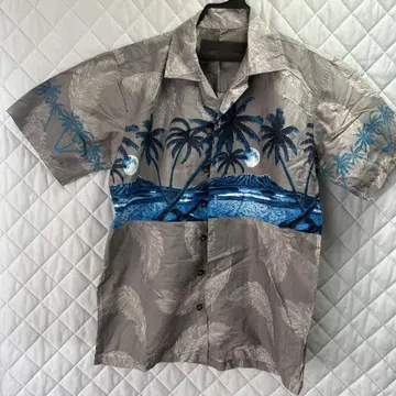 Javant 알로하 셔츠 그레이/블루 Favant 하와이 Hawaii