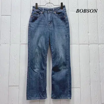 BOBSON Sweetfit 스트레이트 청바지 데님 팬츠 네이비