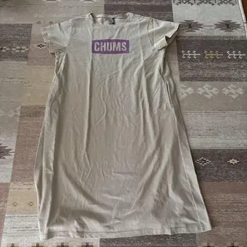 CHUMS 반팔 원피스 L 베이지