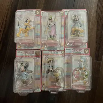 Disney SPRING 바캉스 피규어 6체 세트 해피 복권
