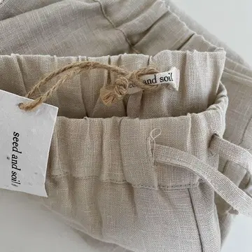 seed and soil 린넨 팬츠