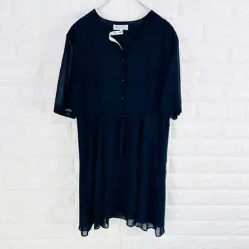 마리오 푸치 세코니 빈티지 이탈리아제 시스루 원피스 세련된 버튼