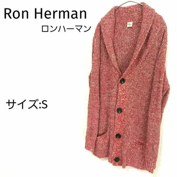 [새상품급] Ron Herman 가디건 숄카라 레드 S 사이즈