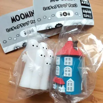 무민 미니어처 램프 3개 가챠가챠 뇨로뇨로 무민 하우스 새상품