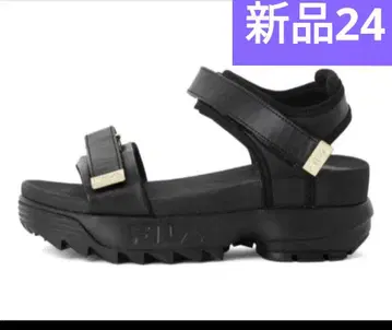 휠라 디스루프터 웨지 샌들 블랙 24