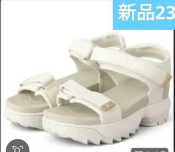 FILA 디스럽터 웨지 샌들 럭스 WHITE
