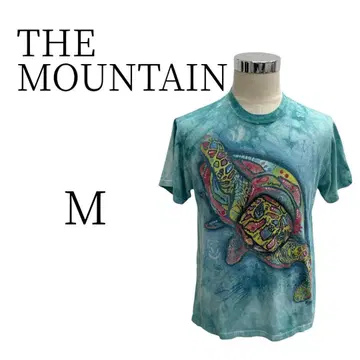 새상품급 THE MOUNTAIN 더 마운틴 그린 반팔 티셔츠 M
