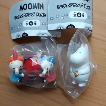 무민 미니어처 램프 3개 가챠가챠 토프스란과 비프스란 새상품