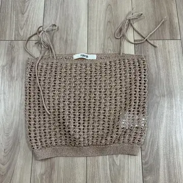 FURFUR 망사 뷔스티에 베이지
