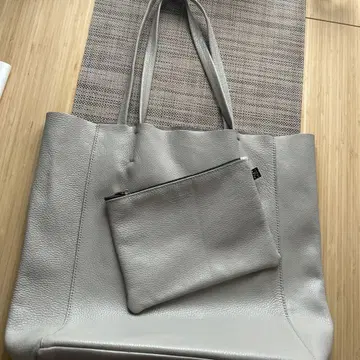Giudi 토트백 천연 가죽 탈부착 파우치 포함