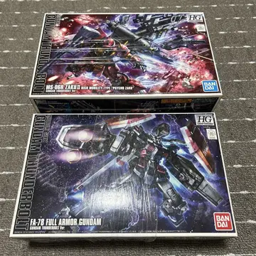 HG 썬더볼트 버전 자쿠 II와 풀 아머 건담 세트