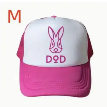 DOD 화이트 핑크 캡