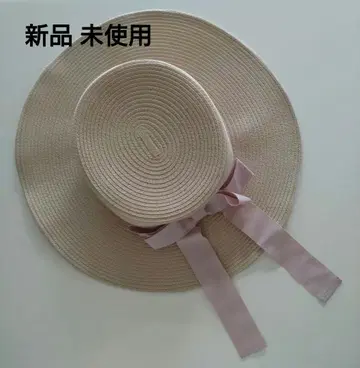 메종 드 플뢰르 모자 차양 그로그랭 리본 모자