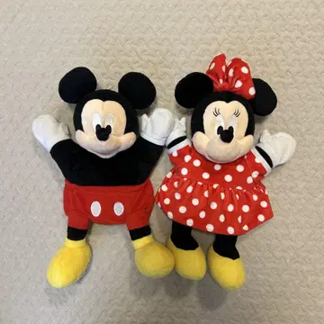 미키와 미니 퍼펫 세트 약 25cm