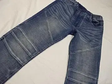 아줄바이마우지 바이커 디자인 조그 데님 L 허리 약 74-86cm