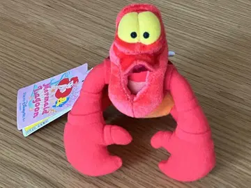 인어공주 세바스찬 인형 배지 마스코트 키체인