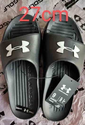 미사용 새상품 언더아머 UNDER ARMOUR 샌들 블랙 27cm
