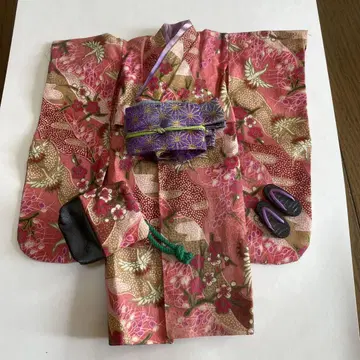 리카짱 옷 갈아입기 핑크 꽃무늬