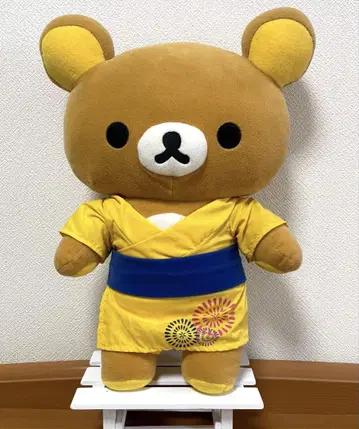 유카타가 귀여운 리락쿠마 불꽃놀이와 여름의 추억 약 40cm x 27cm