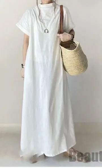 모크넥 롱 원피스
