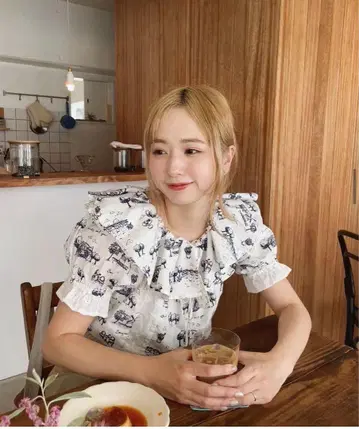 rubyandyou 퍼프 슬리브 블라우스