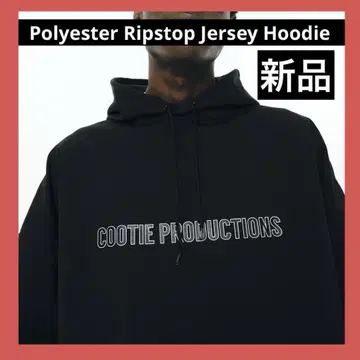 COOTIE 폴리에스터 리프스톱 저지 후드 집업