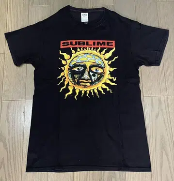 Sublime 서브라임 티셔츠 M 밴딩 티 블랙