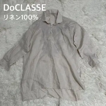 DoCLASSE 두클라쎄 린넨 린넨100 시어 블라우스 베이지