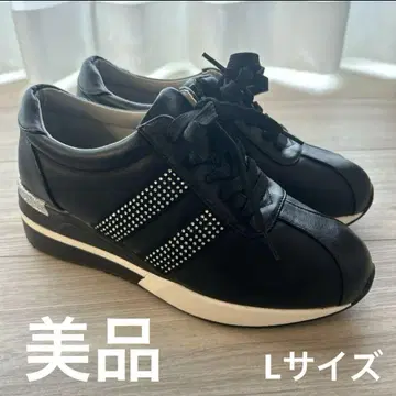 블랙 스니커즈 L 사이즈 힐업 스니커즈 신발