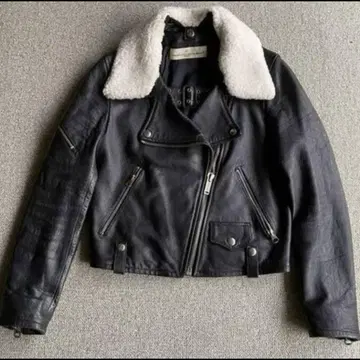 GOLDEN GOOSE 골든구스 보아 가죽 라이더스 자켓