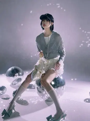 snidel 아노 쨩 리본 가디건 ano