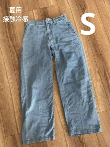 시마무라 크로시 와이드 데님 여름용 접촉 냉감