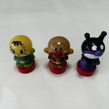 호빵맨 캐릭터 피규어 스탬프 3개 세트