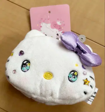 헬로키티 50주년 미러 마스코트 참 거울 키링 반짝반짝