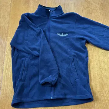 Mizuno 플리스 자켓 네이비 JAA 일본항공고등학교 방한복