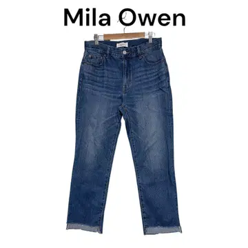 Mila Owen 밀라 오웬 밑단 디테일 스트레이트 데님 팬츠 2